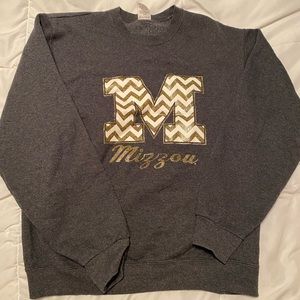 Mizzou sweatshirt with chevron detailing